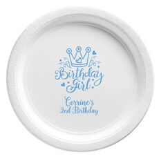 Birthday Girl Paper Plates