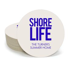 Shore Life Round Coasters