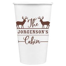 Family Cabin Paper Coffee Cups