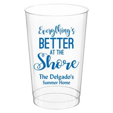 Everything's Better at the Shore Clear Plastic Cups