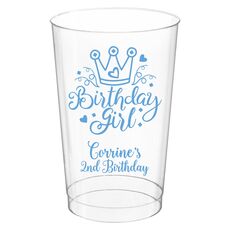 Birthday Girl Clear Plastic Cups