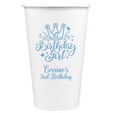 Birthday Girl Paper Coffee Cups