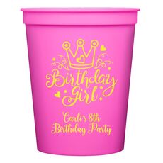 Birthday Girl Stadium Cups