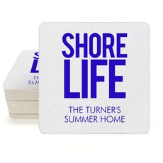 Shore Life Square Coasters