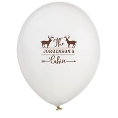 Family Cabin Latex Balloons