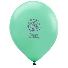 Birthday Girl Latex Balloons