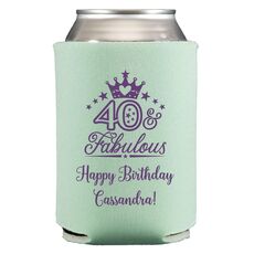 40 & Fabulous Crown Collapsible Koozies