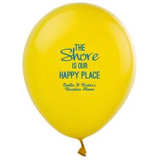 The Shore Is Our Happy Place Latex Balloons
