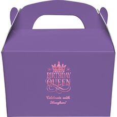 Birthday Queen Gable Favor Boxes