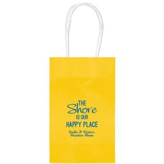 The Shore Is Our Happy Place Medium Twisted Handled Bags