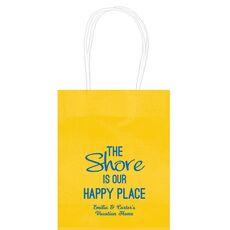 The Shore Is Our Happy Place Mini Twisted Handled Bags
