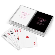Mommy to Be Double Deck Playing Cards
