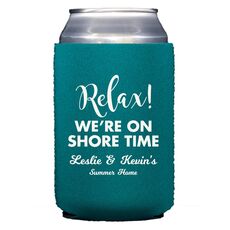 Relax We're On Shore Time Collapsible Huggers