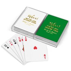 Relax We're On Shore Time Double Deck Playing Cards
