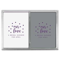Confetti Dots Our Love Double Deck Playing Cards