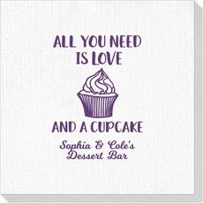 All You Need Is Love and a Cupcake Deville Napkins