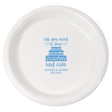 All You Need Is Love and Cake Plastic Plates