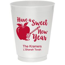 Have a Sweet New Year Colored Shatterproof Cups