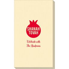 Shanah Tovah Pomegranate Linen Like Guest Towels