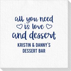 All You Need Is Love and Dessert Deville Napkins