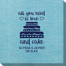 All You Need Is Love and Cake Bamboo Luxe Napkins