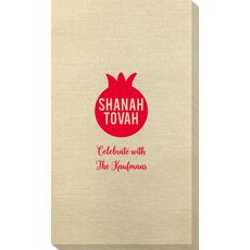 Shanah Tovah Pomegranate Bamboo Luxe Guest Towels