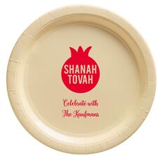 Shanah Tovah Pomegranate Paper Plates