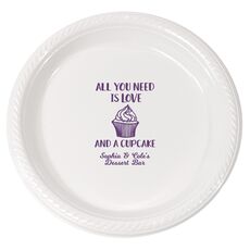 All You Need Is Love and a Cupcake Plastic Plates