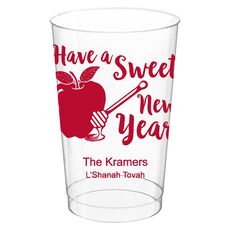 Have a Sweet New Year Clear Plastic Cups