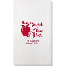 Have a Sweet New Year Bamboo Luxe Guest Towels