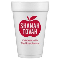 Shanah Tovah Apple Styrofoam Cups