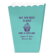 All You Need Is Love and a Cupcake Mini Popcorn Boxes