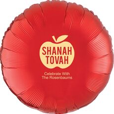 Shanah Tovah Apple Mylar Balloons