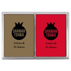 Shanah Tovah Pomegranate Double Deck Playing Cards