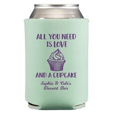 All You Need Is Love and a Cupcake Collapsible Koozies