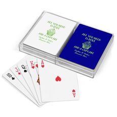 All You Need Is Love and a Cupcake Double Deck Playing Cards