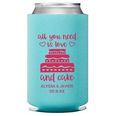 All You Need Is Love and Cake Collapsible Huggers