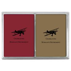 Biplane Double Deck Playing Cards