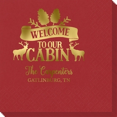 Welcome to Our Cabin Napkins