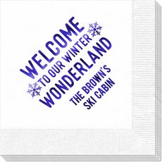 Welcome To Our Winter Wonderland Napkins