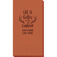 Life Is Better At The Cabin Guest Towels
