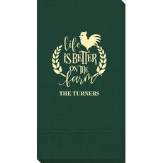 Life Is Better On The Farm Guest Towels