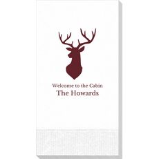 Mounted Buck Guest Towels