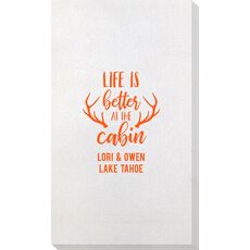 Life Is Better At The Cabin Bamboo Luxe Guest Towels
