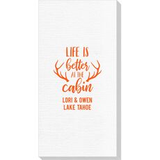 Life Is Better At The Cabin Deville Guest Towels