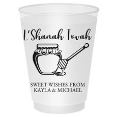 L'Shanah Tovah Honey Pot Shatterproof Cups