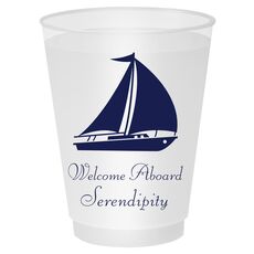Large Sailboat Shatterproof Cups