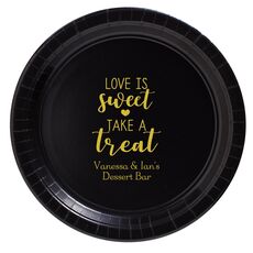 Love is Sweet Take a Treat Paper Plates