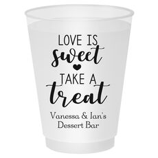 Love is Sweet Take a Treat Shatterproof Cups