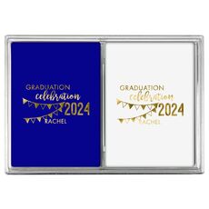 Celebration Pennants Graduation Double Deck Playing Cards